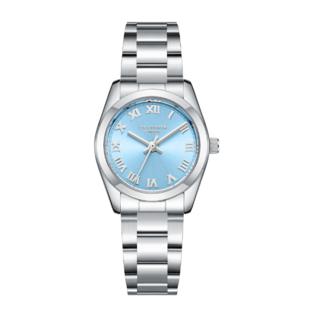 Lee Cooper Womens Analog Light Blue Dial Watch, LC08190.300