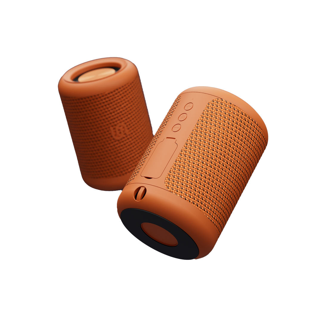 Porodo Soundtec IP65 Waterproof Portable Bluetooth Speaker, 5W, 8H Playtime, USB-C, Orange