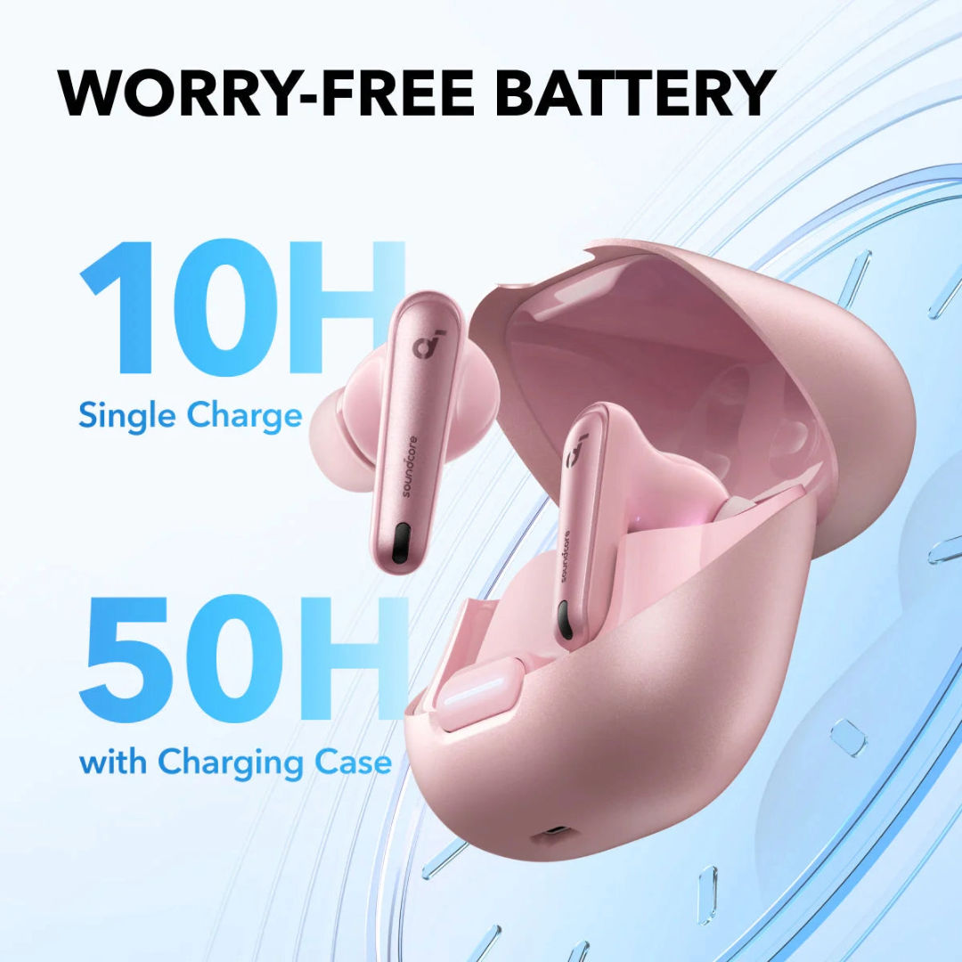 Anker soundcore Liberty 4 NC Earbuds, Pink