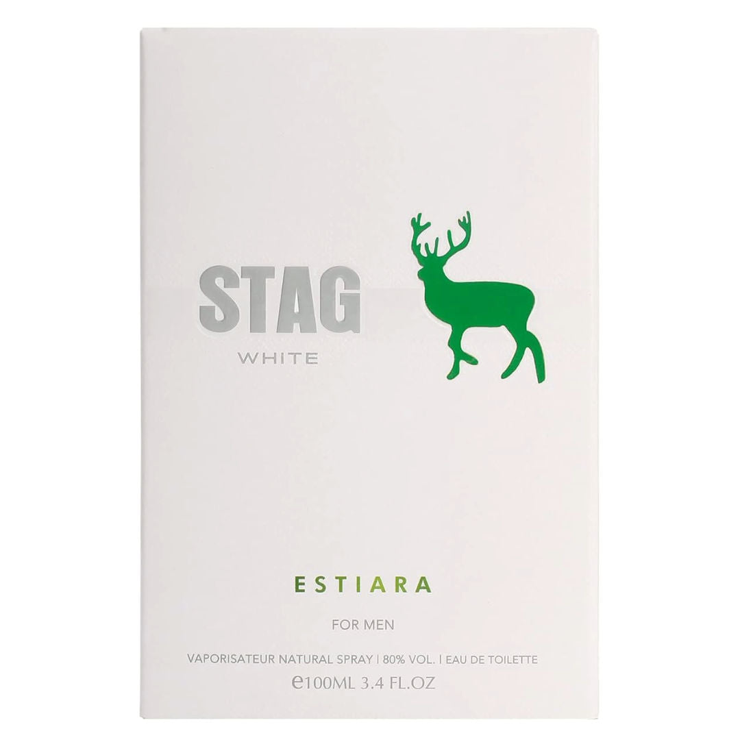 Estiara Stag White Eau De Toilette For Men, 100ml