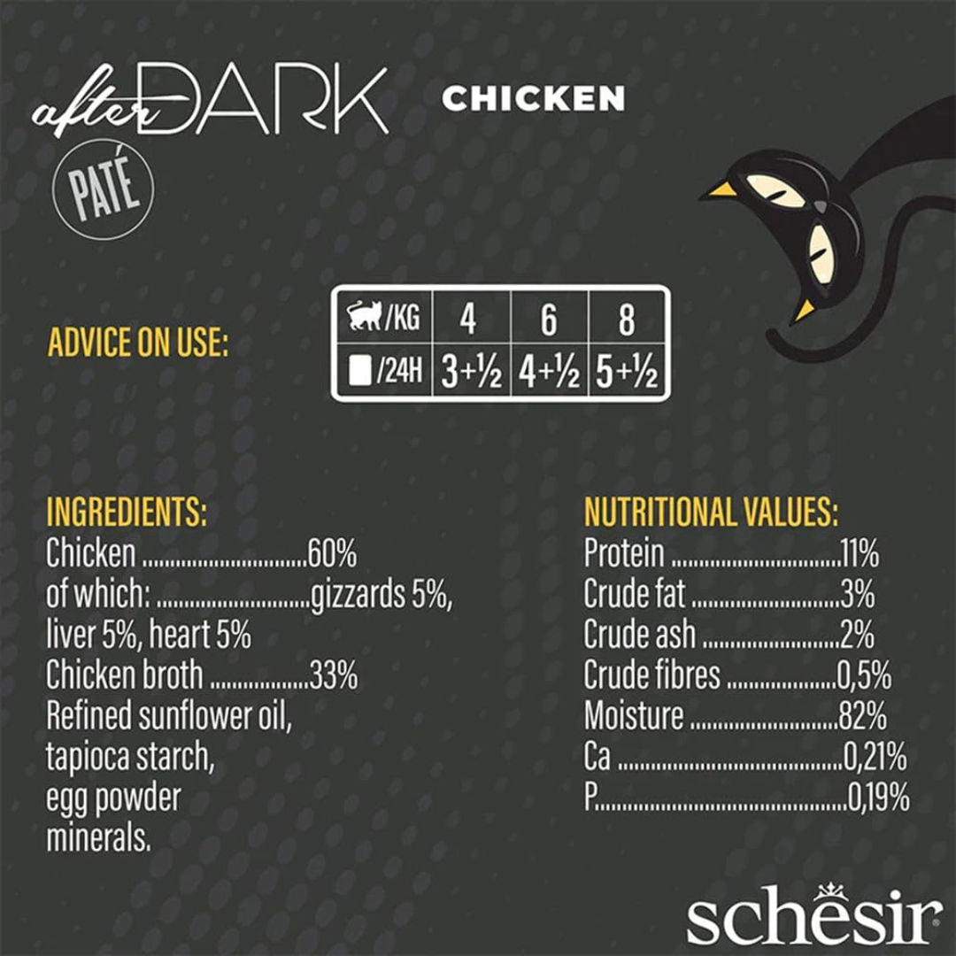 Schesir After Dark Pate For Adult Cat, 80gm
