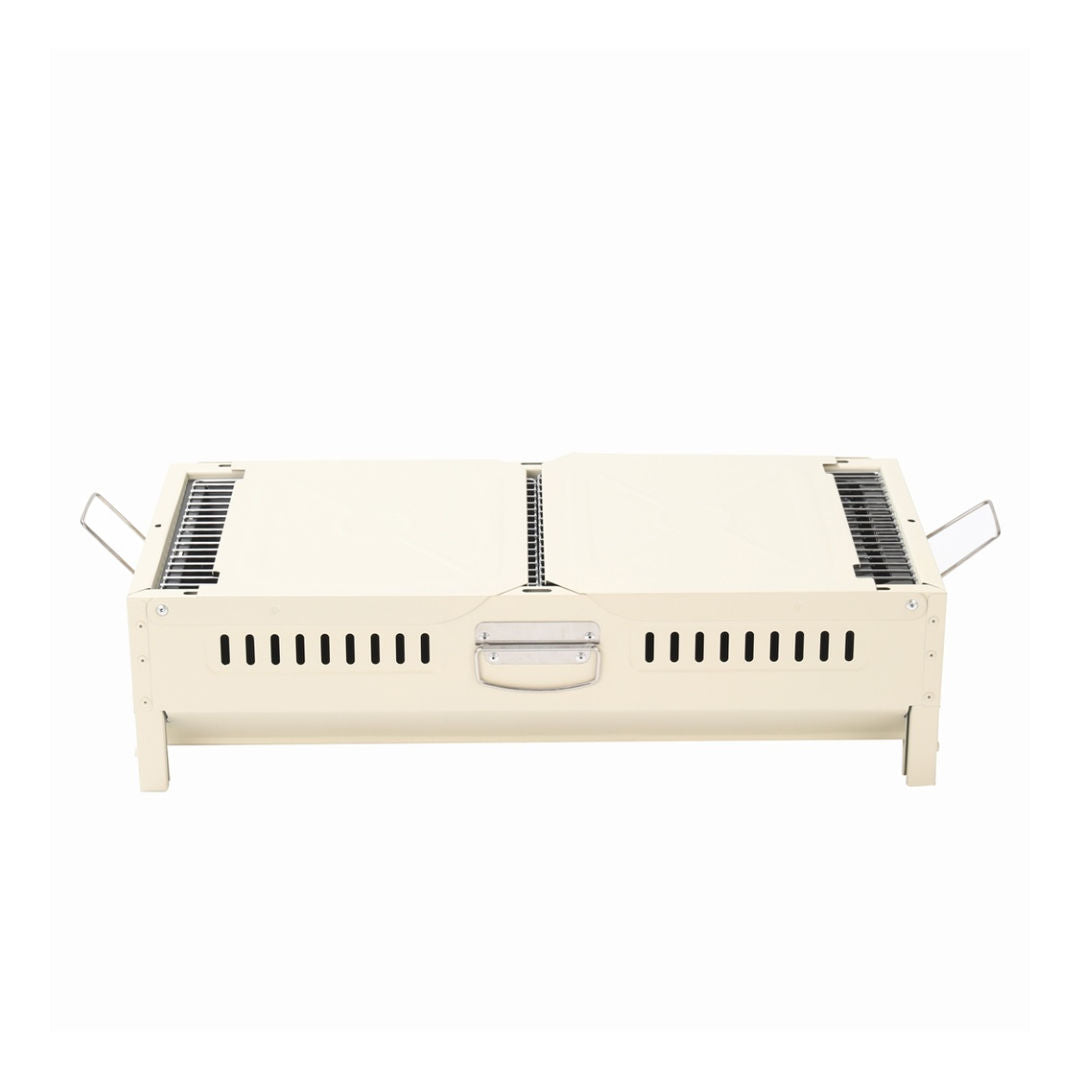 Porodo Lifestyle Camping Portable Charcoal Grill/Carbon Oven, White