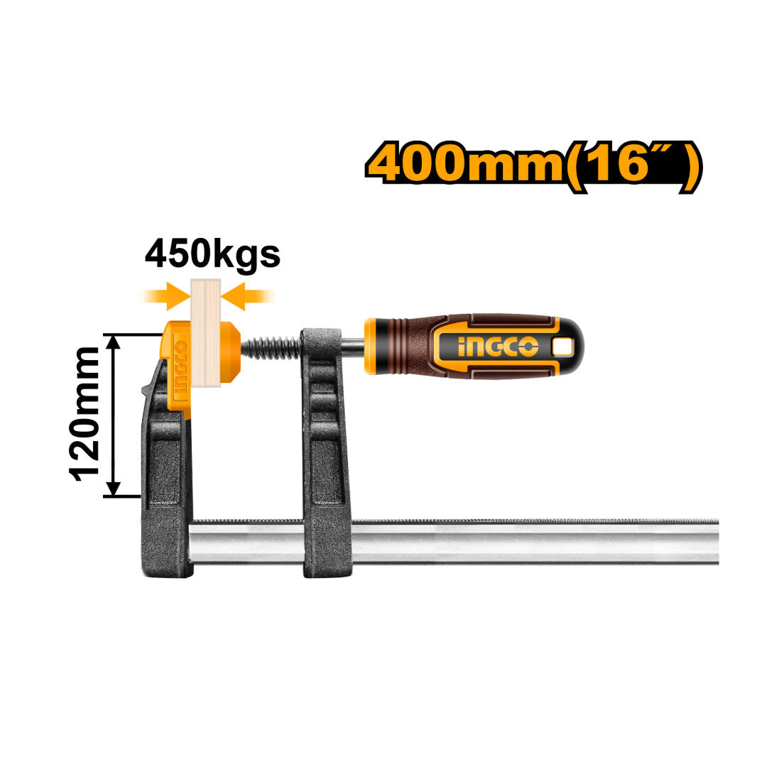 INGCO F Clamp With Plastic Handle