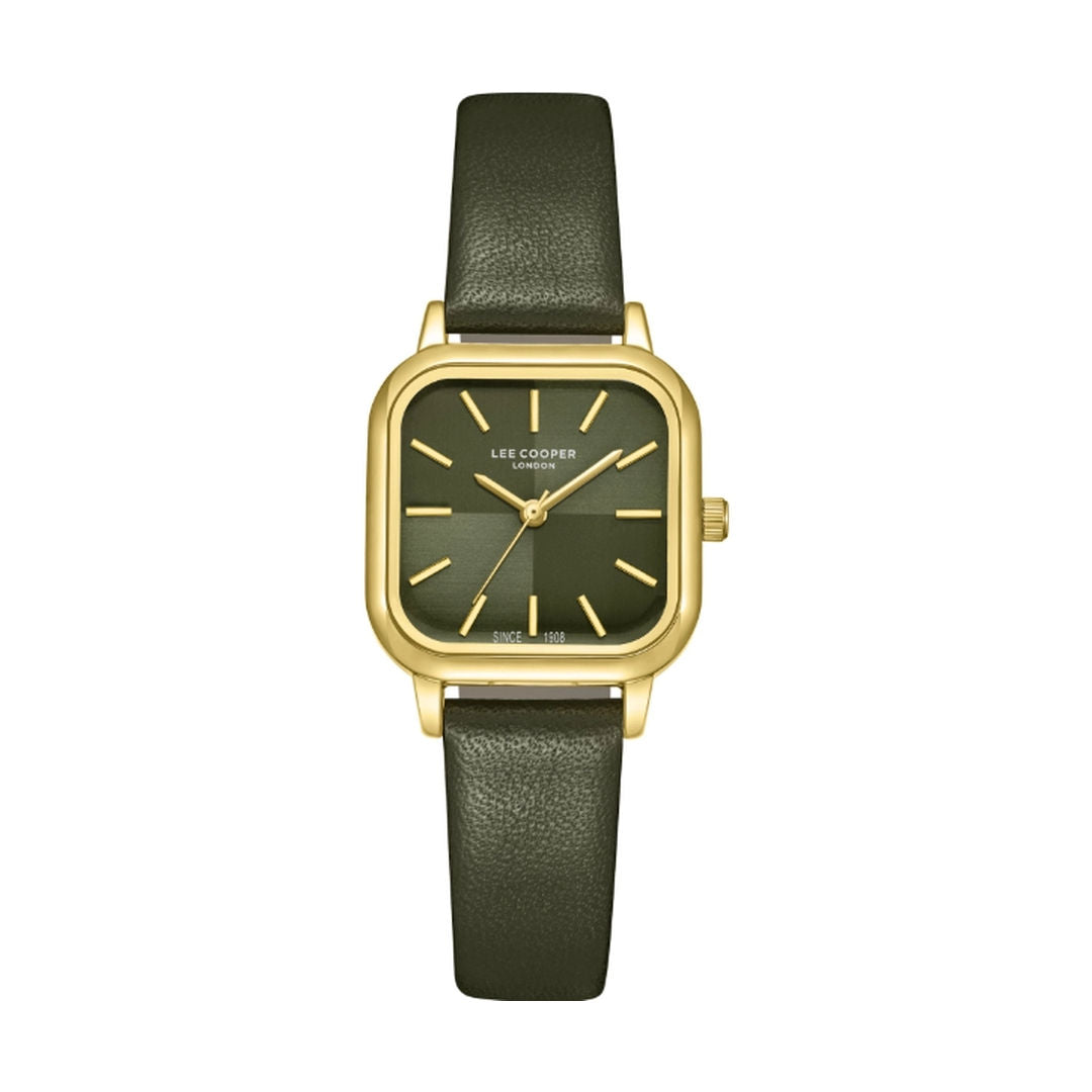 Lee Cooper Women's Analog Dark Green Dial Watch, LC08152.177