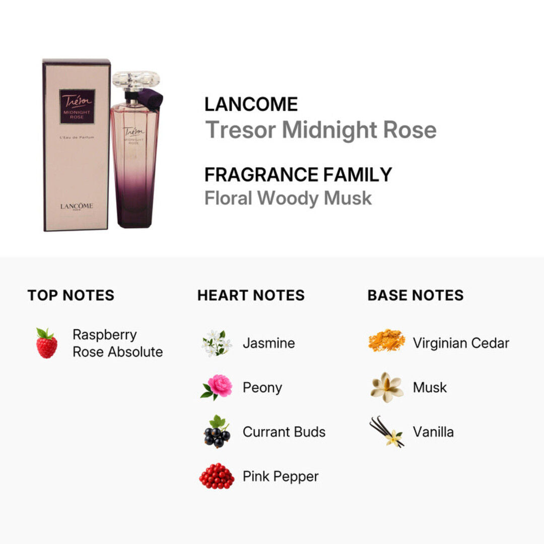 Lancome Tresor Midnight Rose Eau de Parfum for Women, 75ml