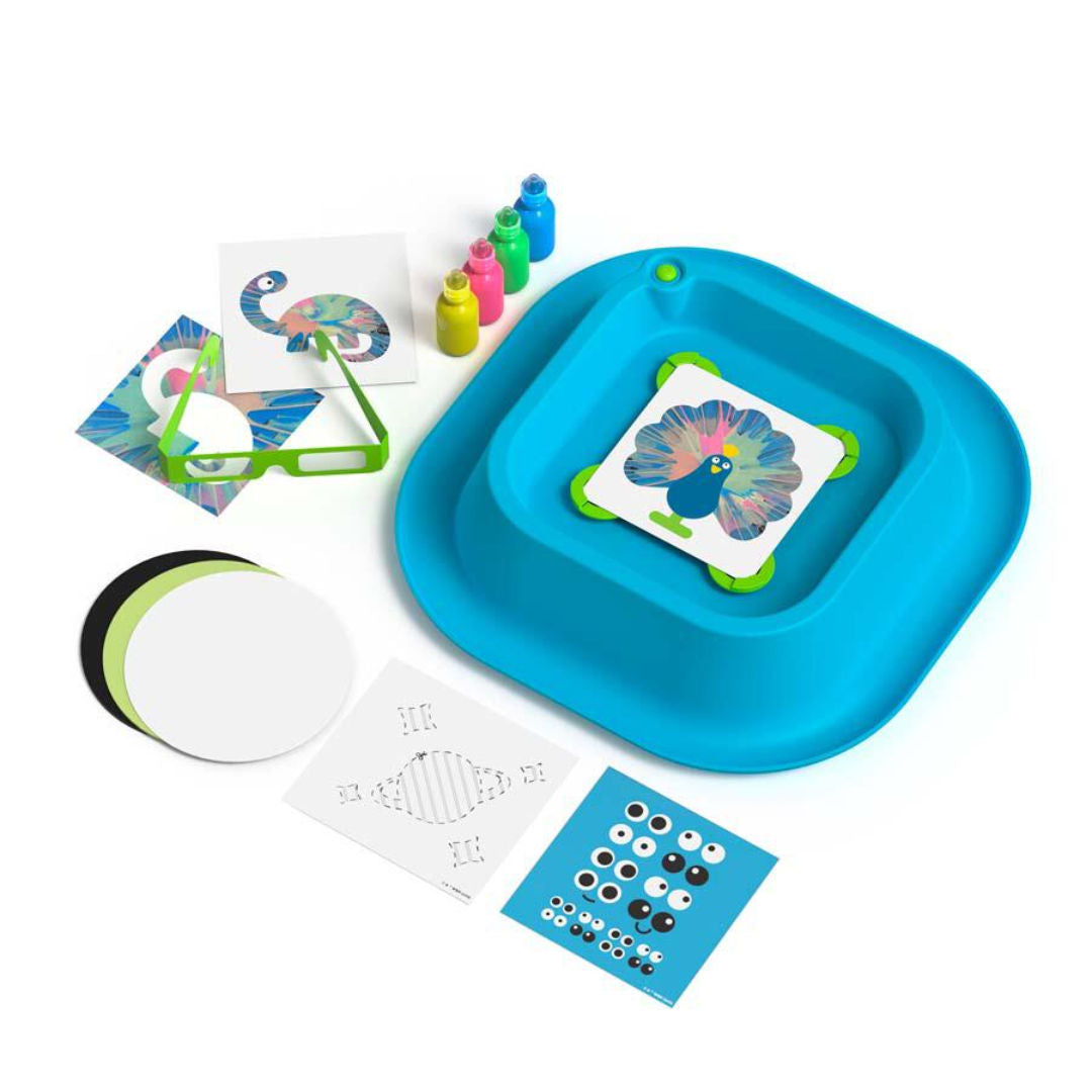 Discovery 3D Neon Spin Motorized Art Station, 38 Pieces,