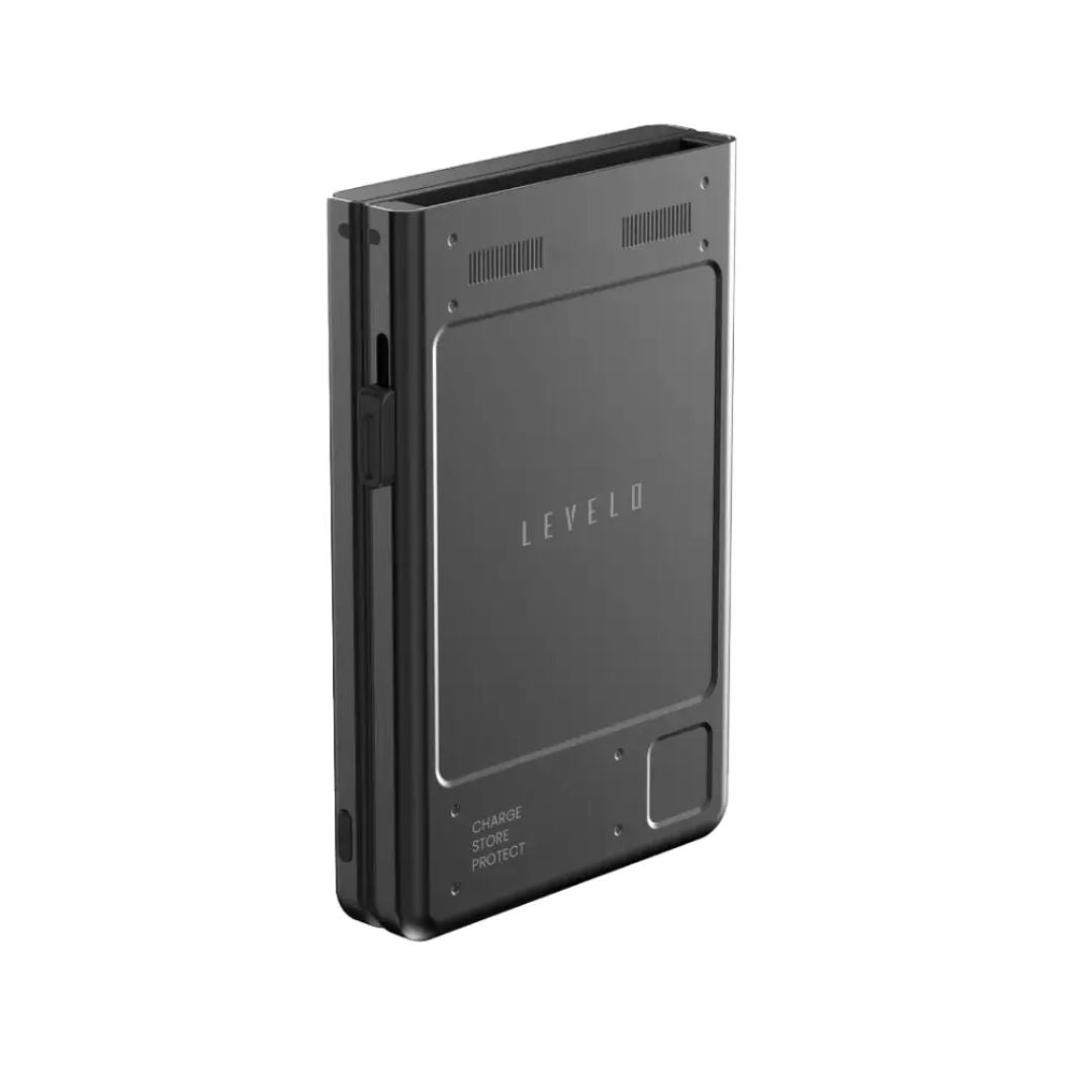 Levelo Onyx Portable 5000mAh 3 in 1 Cardholder Power Bank, 5 Card Slot