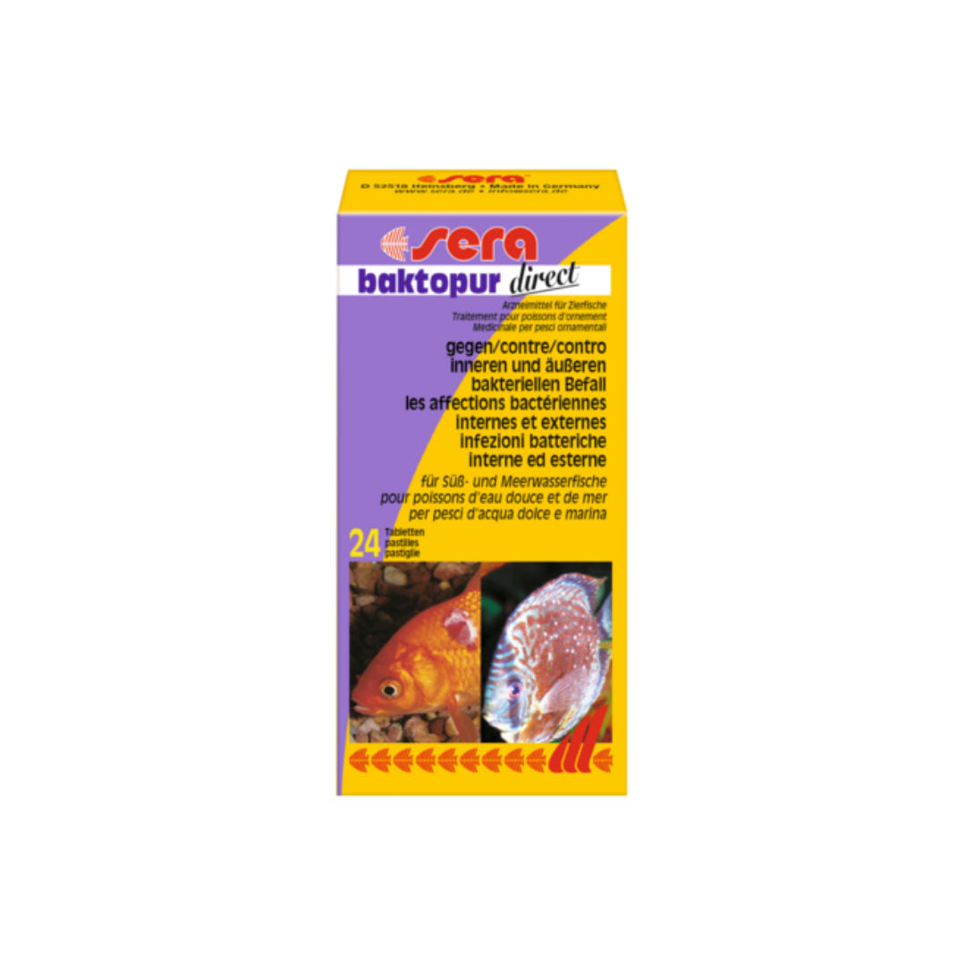 Sera Baktopur Direct Water Conditioner Against Bacterial Infections, 24 Tablets