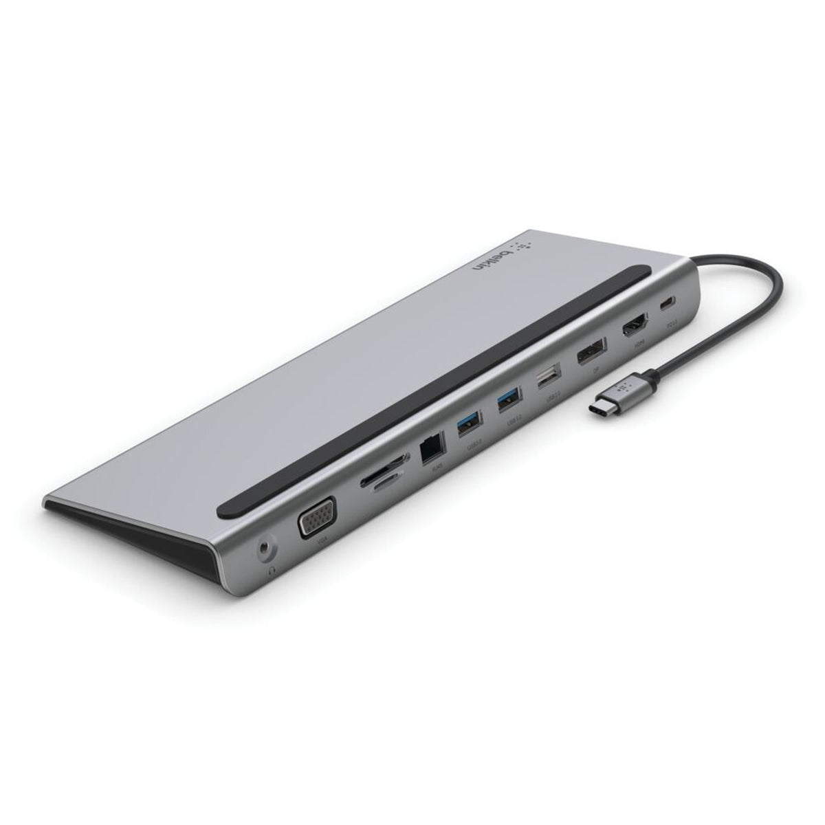 Belkin Connect USB-C 11 in 1 Multiport Dock, Grey
