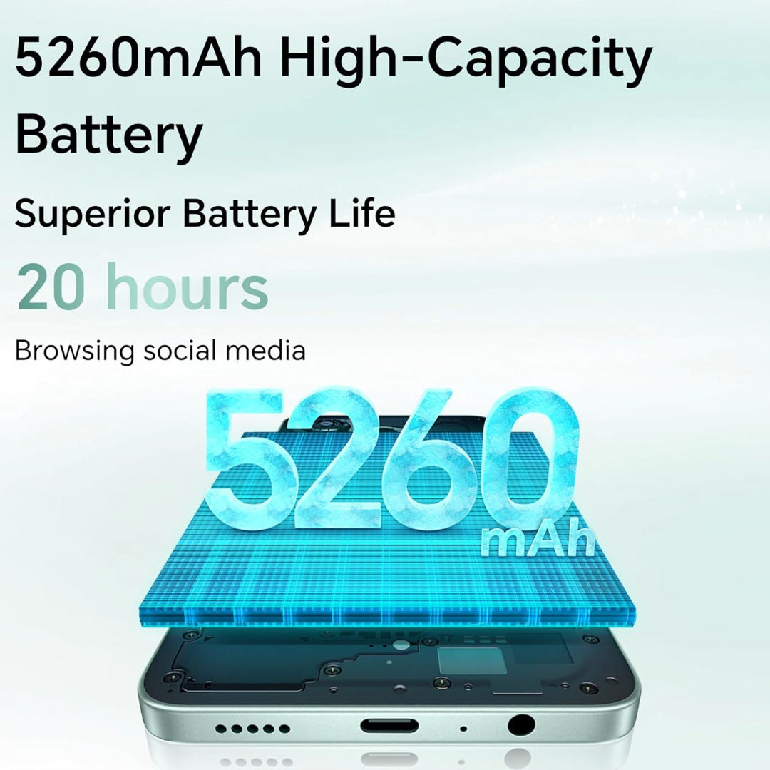 HONOR X5c 6.74″ HD+ Display Smartphone, 4GB RAM, 64GB Storage, Tidal Blue