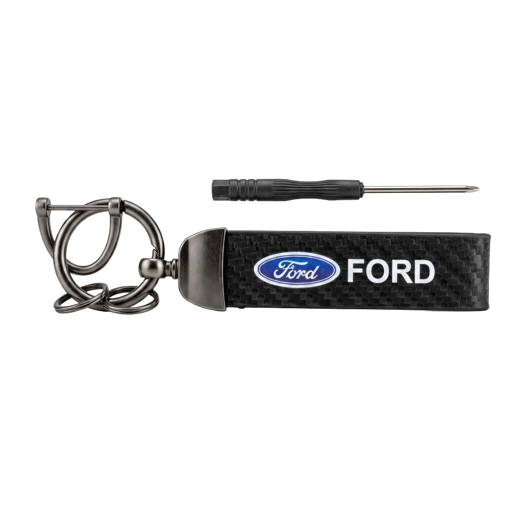 Premium Car Logo Leather Keychains