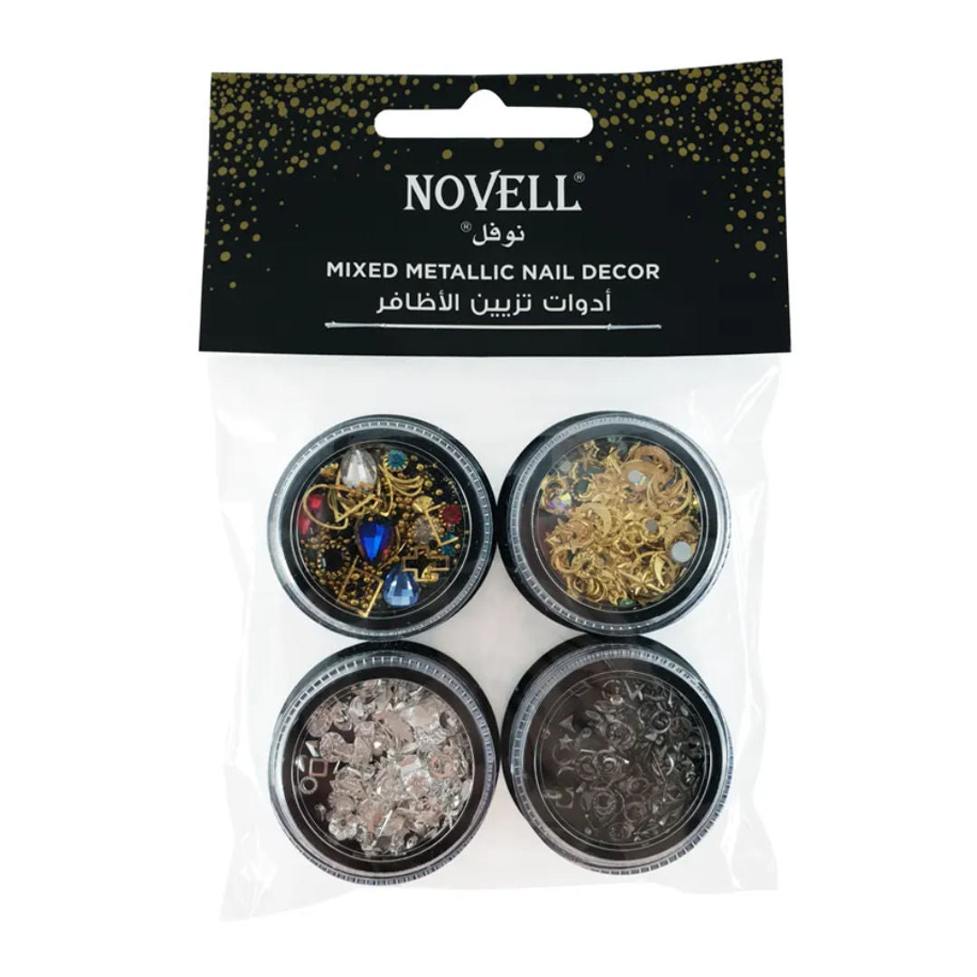 NOVELL Mixed Metalic Nail Decor