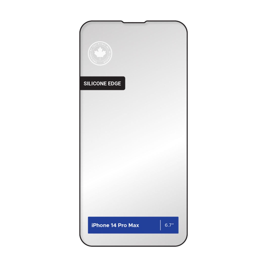 Levelo Anti-Static Clear Silicone Edge Tempered Screen Protector For iPhone, Anti Scratc