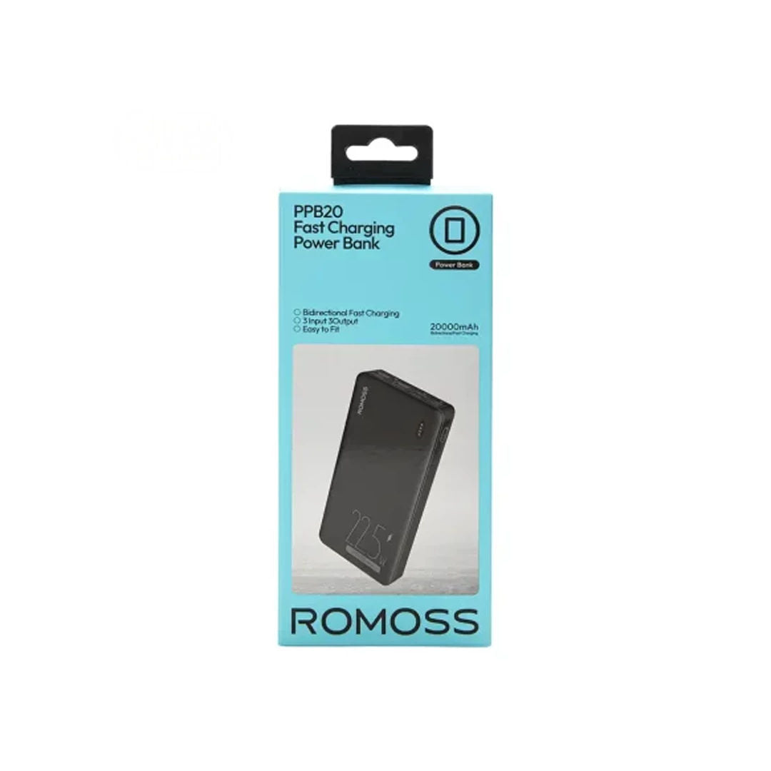 Romoss 20000mAh Fast Charging Powerbank, 22.5W, PPB20