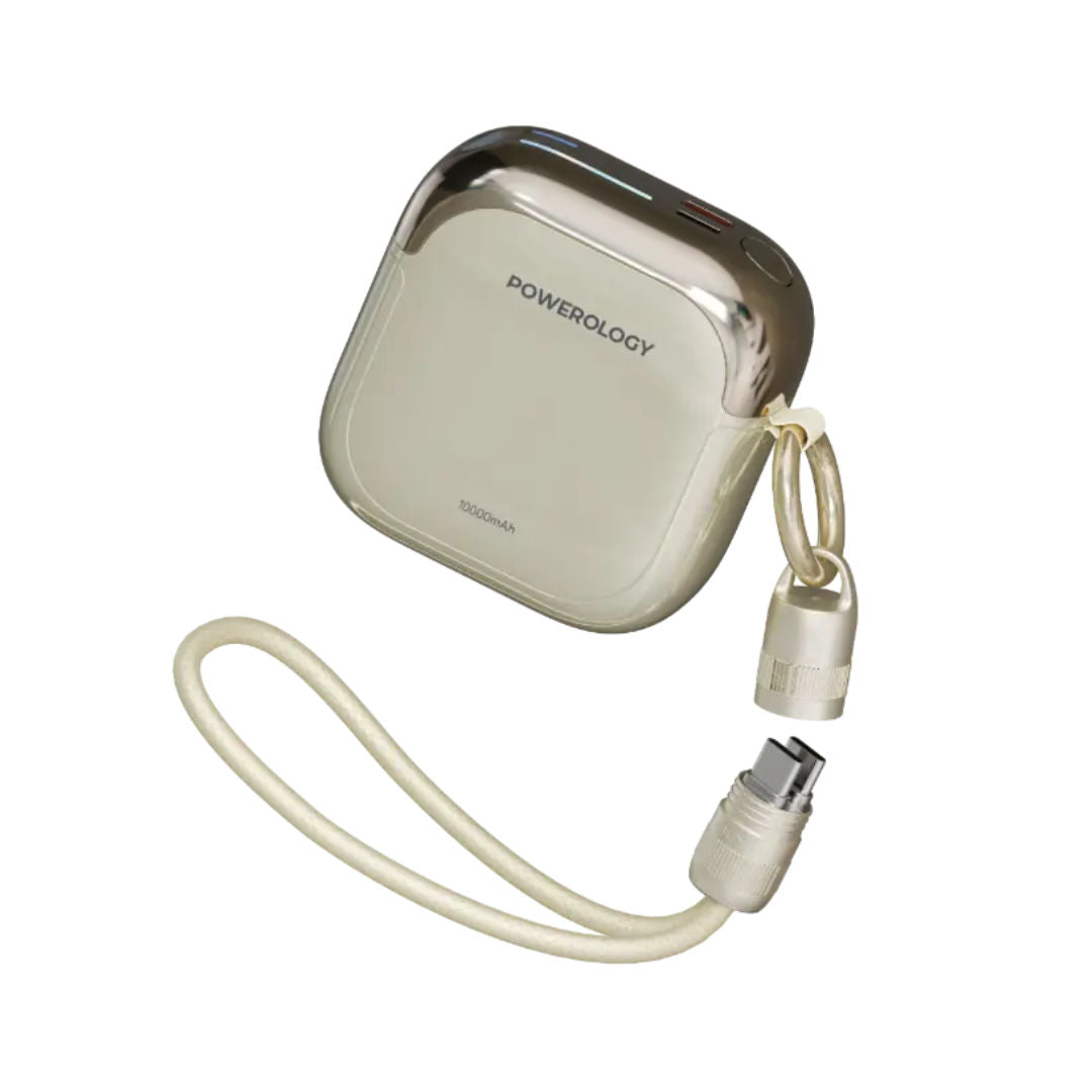 Powerology Bahamas 10000mAh Power Bank, Type C, 20W, Lightning Input and Output