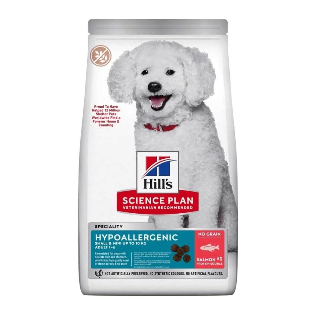 Hill's Science Plan Hypoallergenic Small & Mini Adult Dry Dog Food With Salmon, 1.5kg