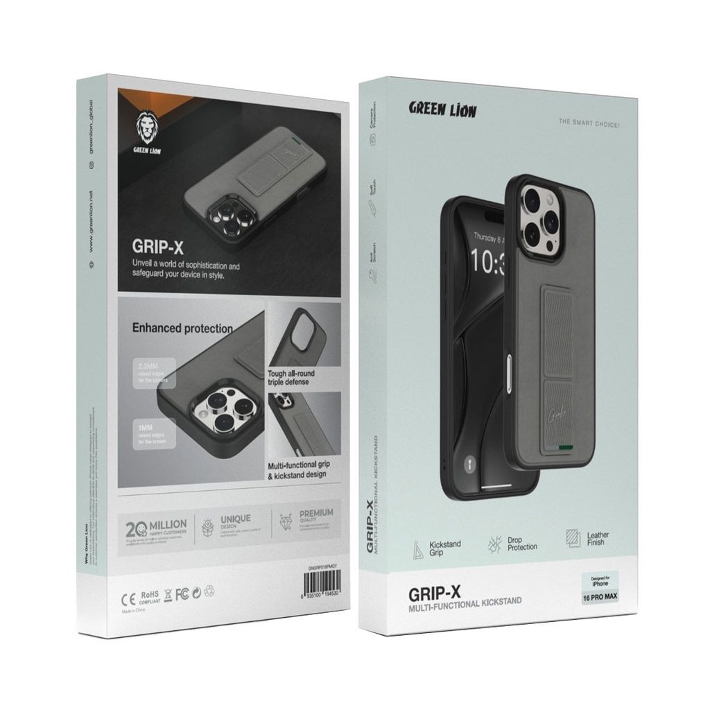 Green Lion Grip-X Multi-Functional Kickstand for iPhone 16 ProMax / Pro