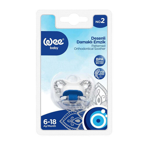 Wee Baby Devil Eye Patterned Orthodontic Soother No.2 (6–18M)-Code 266