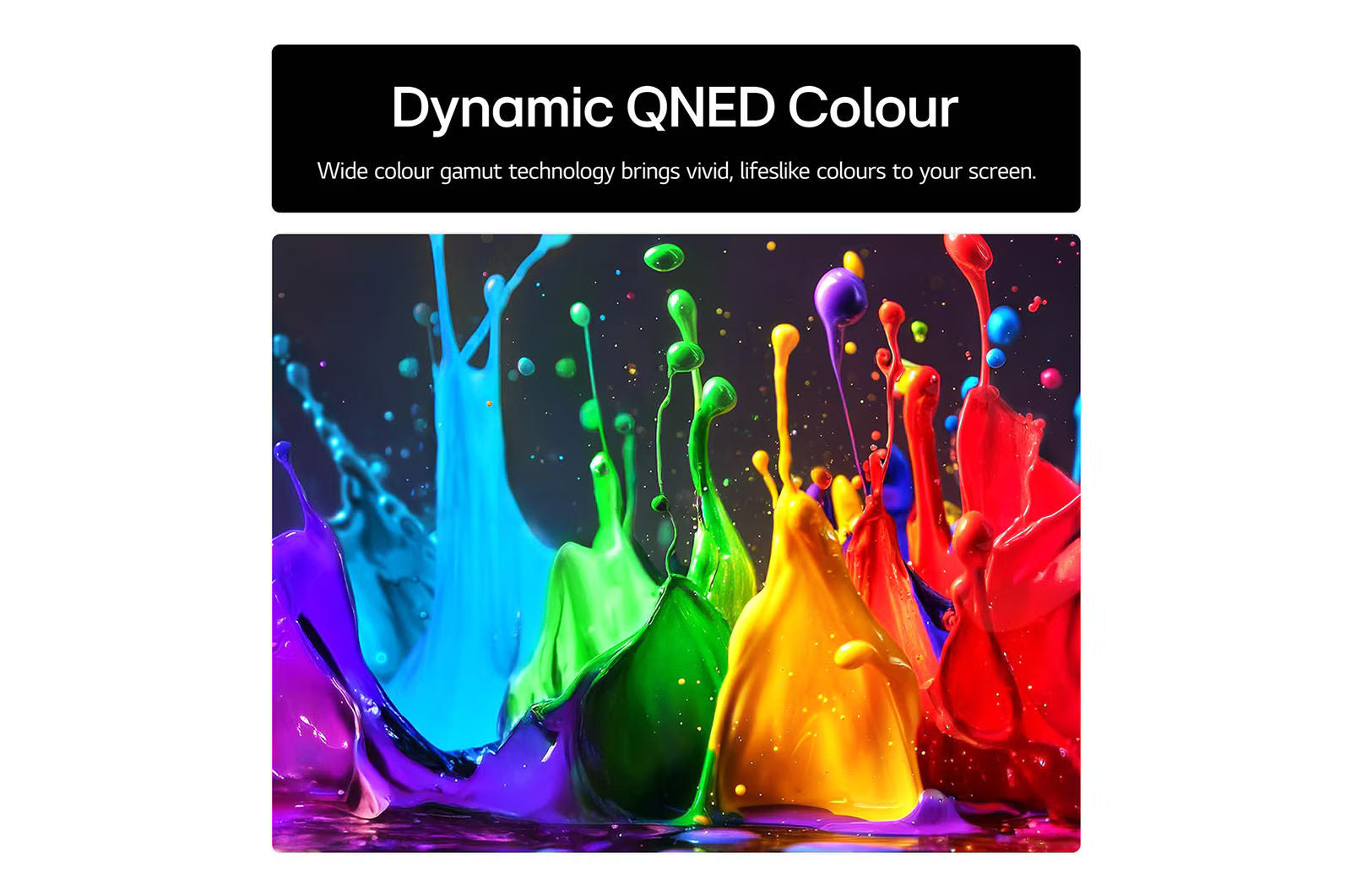 تلفزيون LG الذكي من سلسلة QNED70 بدقة 4K، مع معالج α7 AI 4K من الجيل الثامن، وتقنية AI Super Upscaling، وتقنية Dynamic QNED Color، وHDR10، ونظام التشغيل webOS 25 مع جهاز التحكم عن بُعد AI Magic Remote