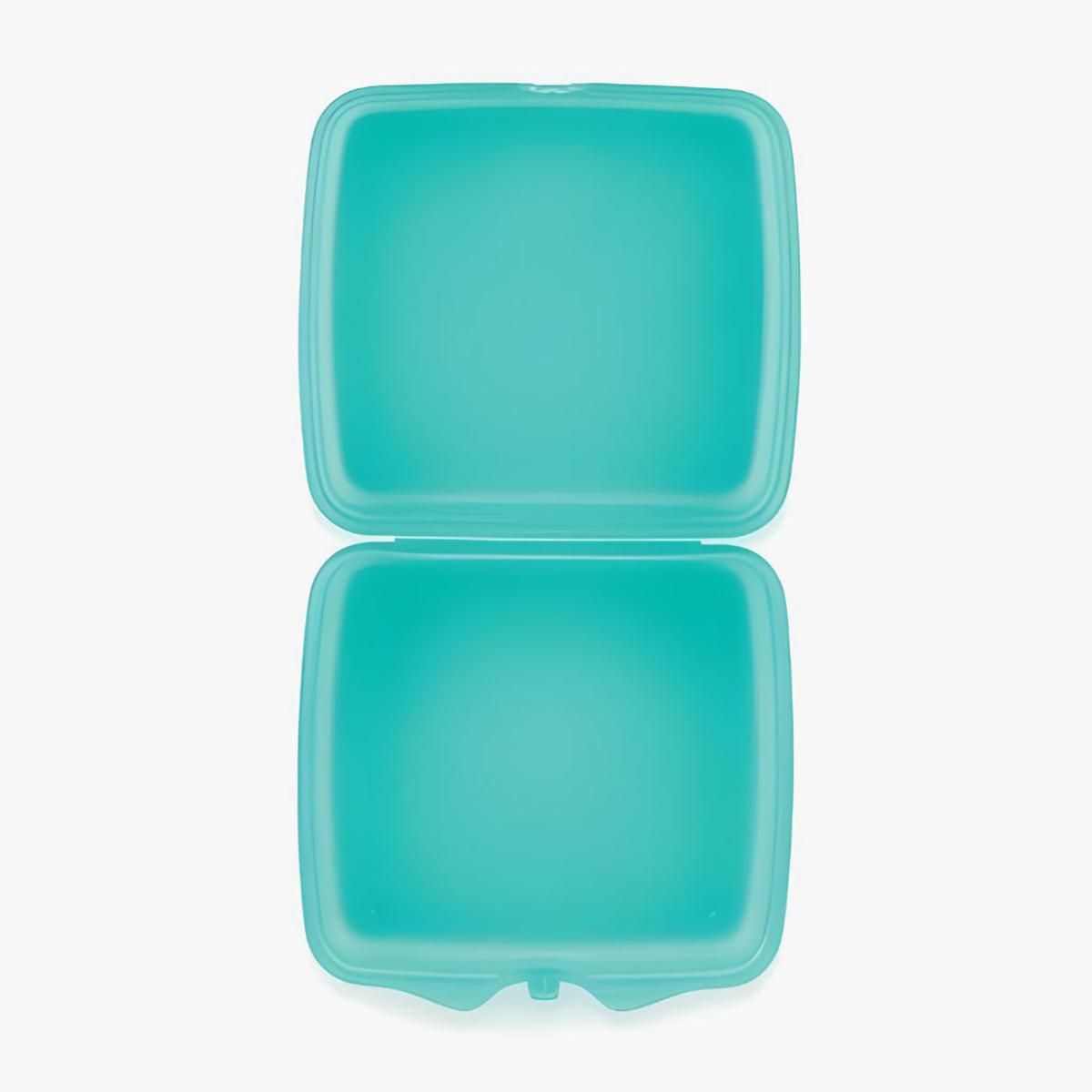 Tupperware Eco Sandwich Keeper Square, Reusable Lunch Box With Snap Closure