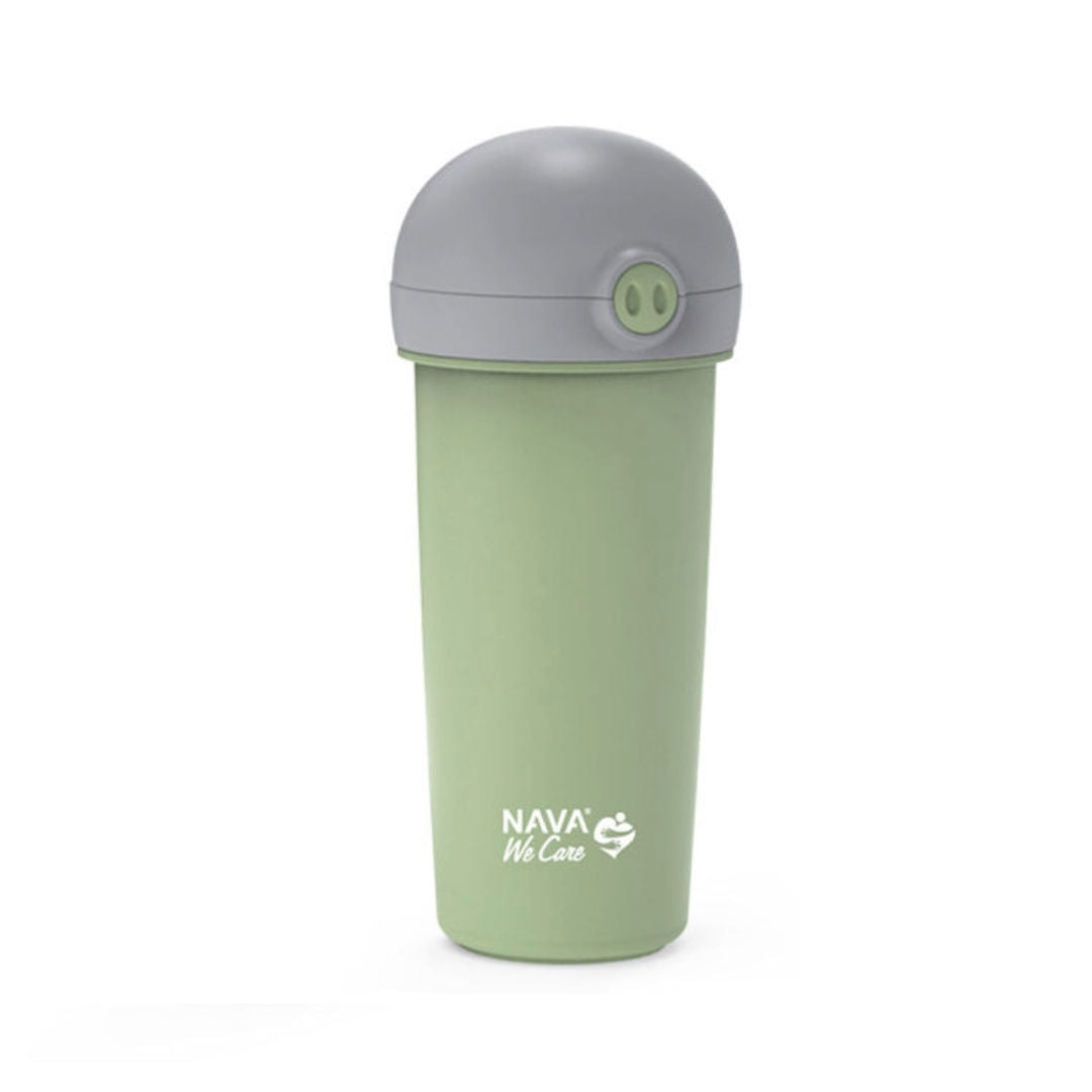 NAVA We Care Plastic Water Bottle, Green 380ml