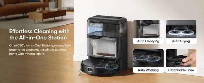 Anker Eufy Omni C20 Robot Vacuum Cleaner – Black