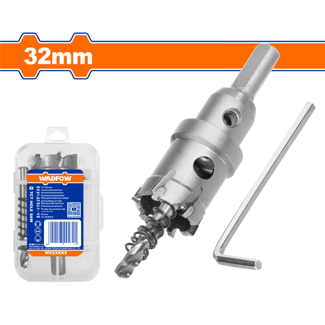 WADFOW TCT Hole Saw, 26mm Depth