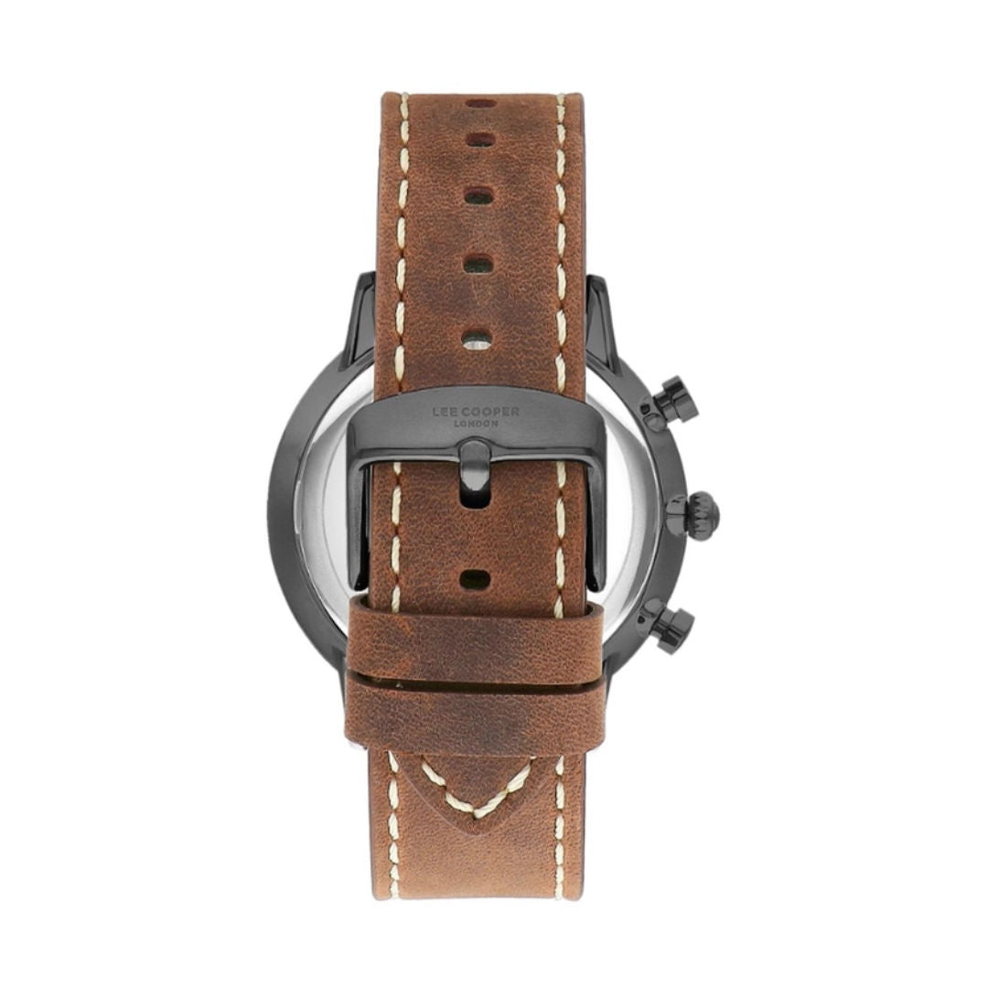 Lee Cooper Gents Multifunction Leather Band Watch, LC07943 series
