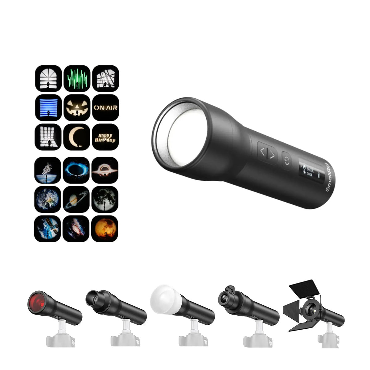 SmallRig RF-05B Portable Zoom LED Video Light, Adjustable Beam Angle, Built-In Battery, 5785