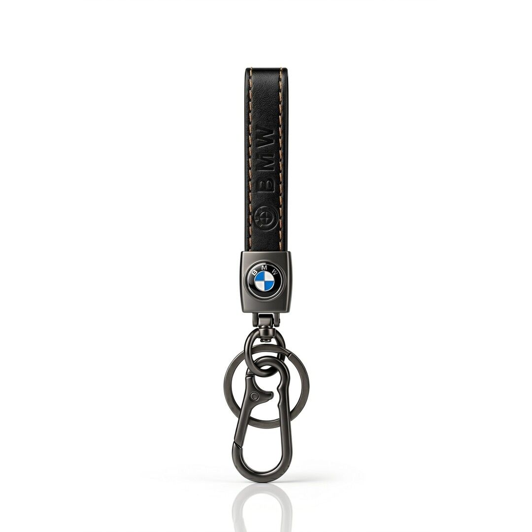 Premium Car Logo Leather Keychains
