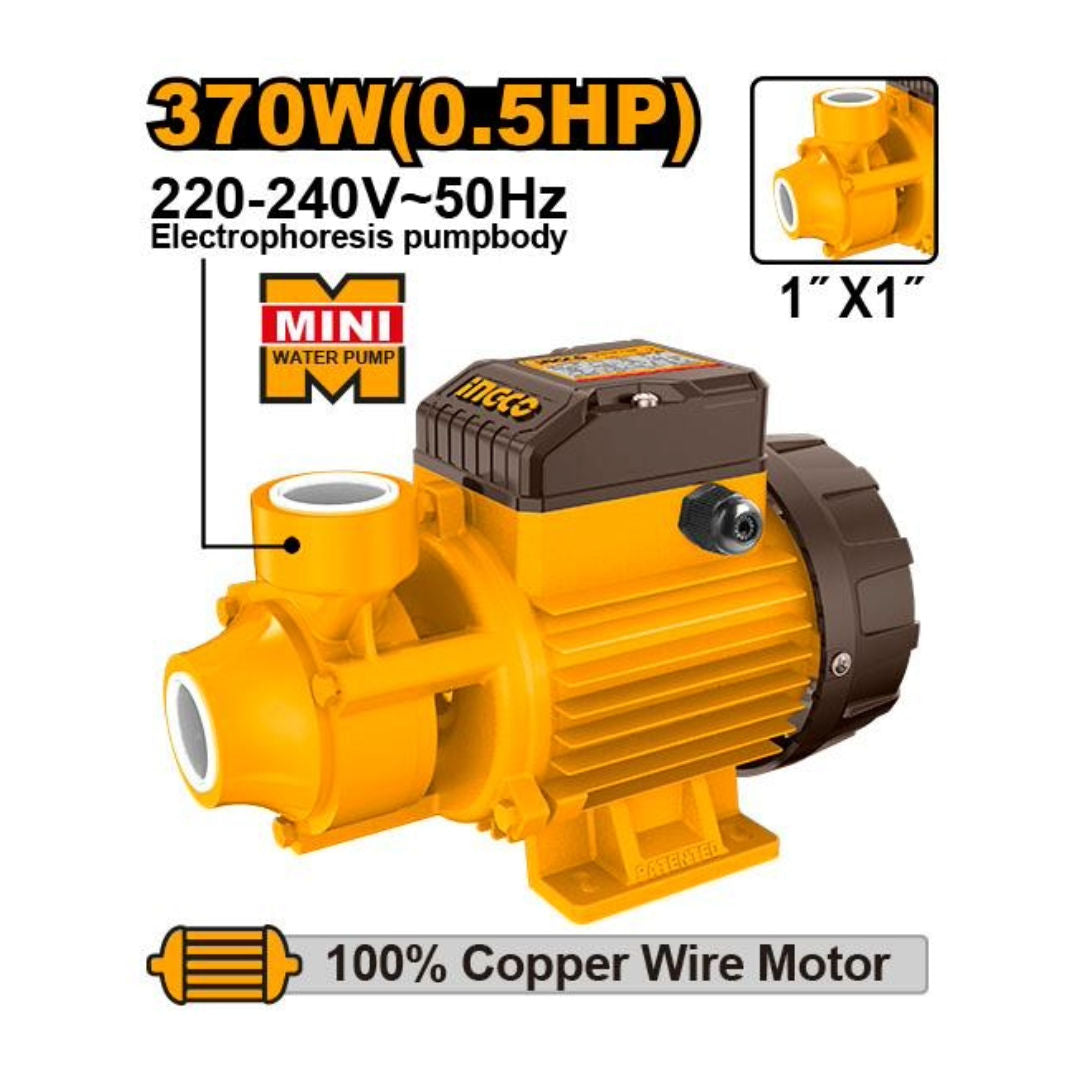 INGCO Peripheral Water Pump, 370W, 0.5HP, 220-240V~50Hz