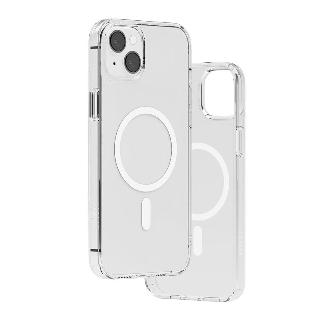 Levelo Clara Magsafe Back Case For iPhone 14 Plus, Clear