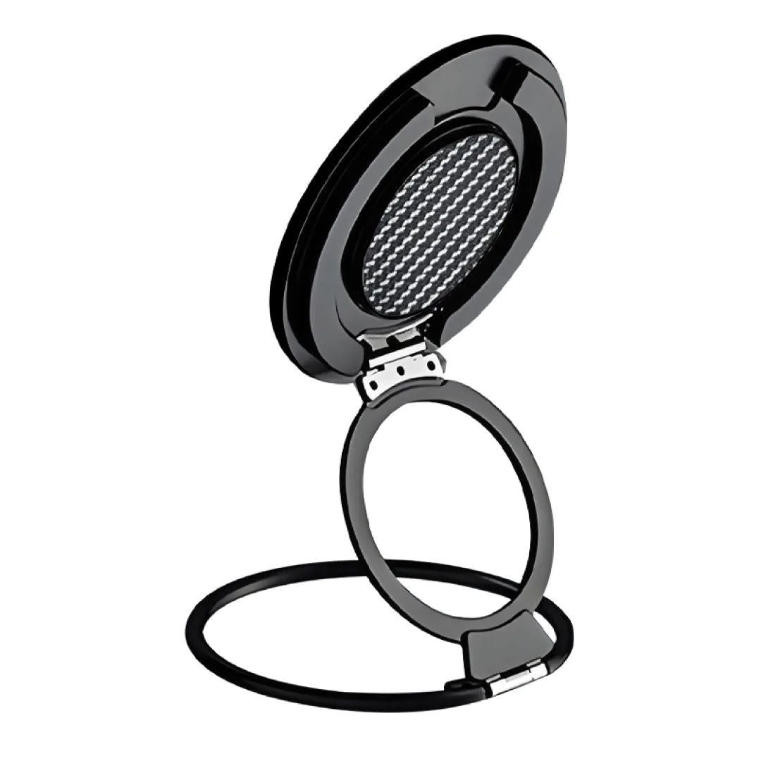 Blupebble HexGrip Premium Magnetic Phone Grip & Stand, Black