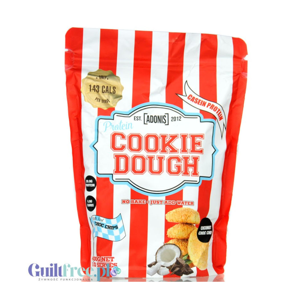 Adonis Protein Cookie Dough Premium Casein Protein Snack Low Carb, High Protein, Multiple Gourmet Flavors