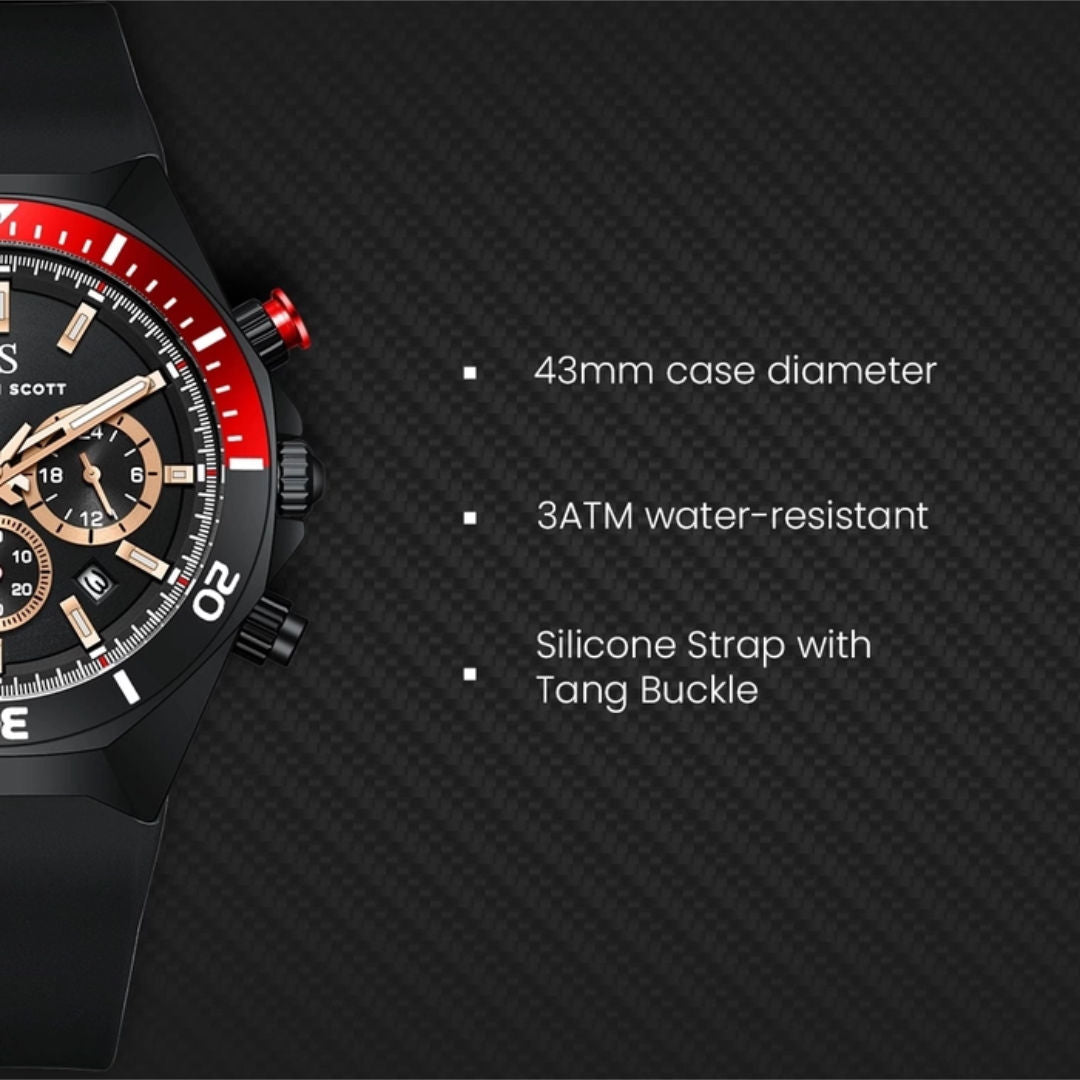 KENNETH SCOTT Men's Chronograph Watch, K26116 Series
