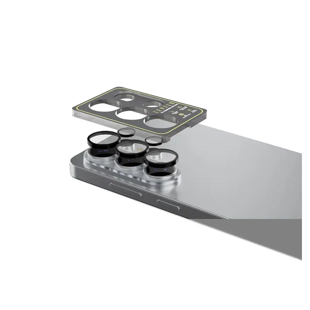 Levelo LucentQuint Camera Lens Protector For Samsung S26 Ultra, Black