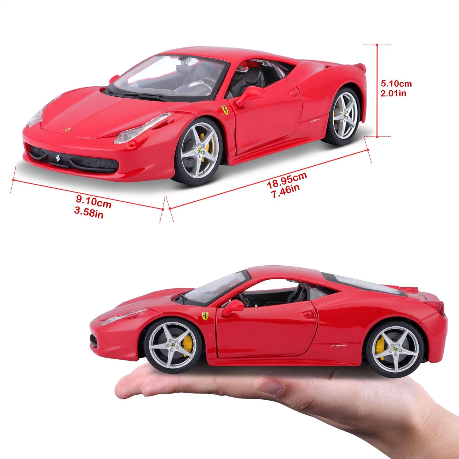 Bburago Ferrari 458 Italia Die-Cast Car (1: 24)