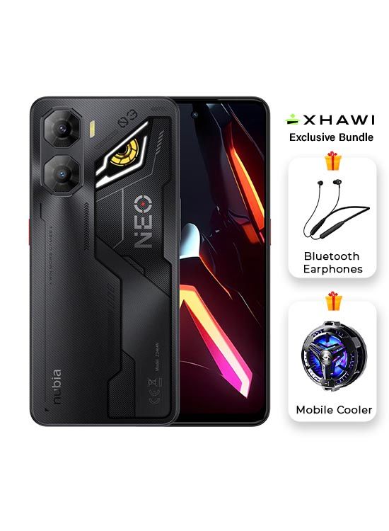 ZTE Nubia Neo 3 5G Shadow Black (8GB+12GB | 256GB) – Xhawi Exclusive Bundle (Cooler + Neckband)