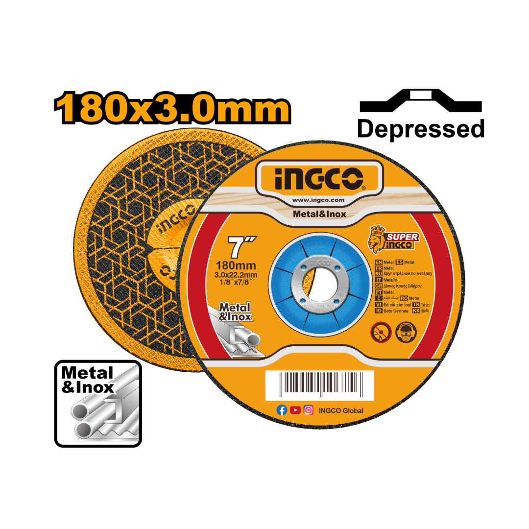 INGCO Cutting Disc, 180x3.0x22.2mm