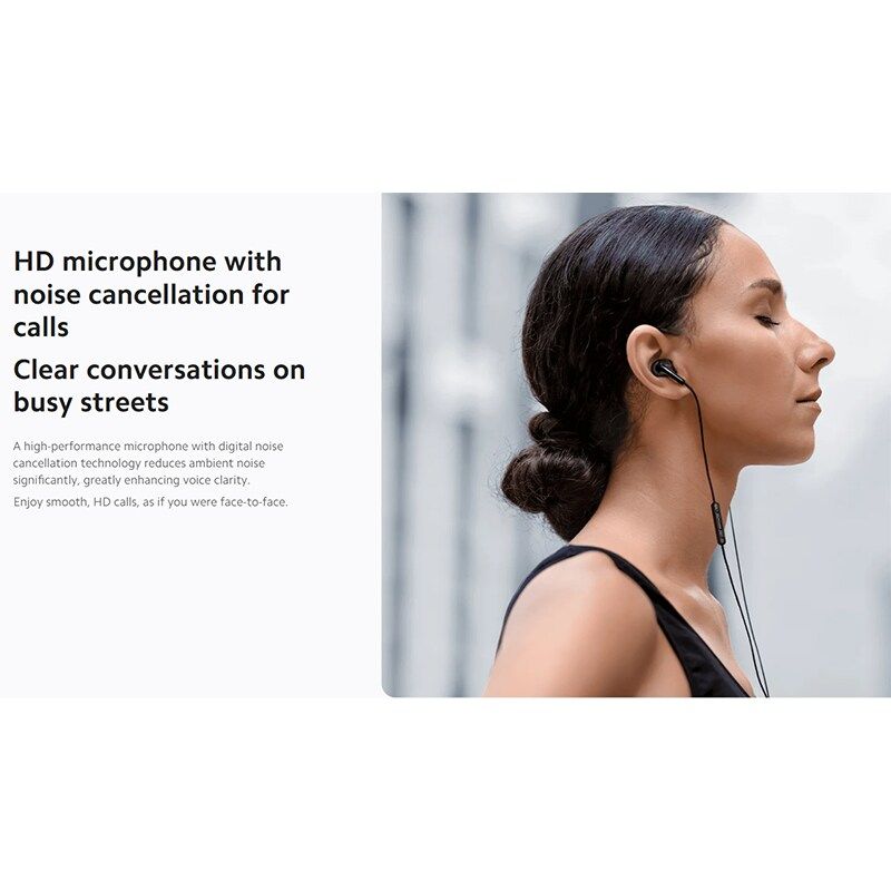Xiaomi Type-C In-Ear Earphones with Built-in Microphone, White