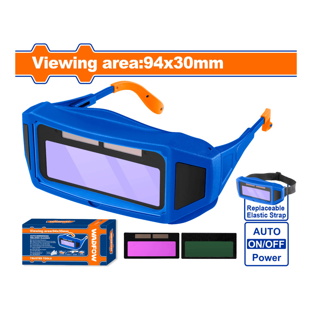 WADFOW Auto-darkening welding glasses 94 X 30mm