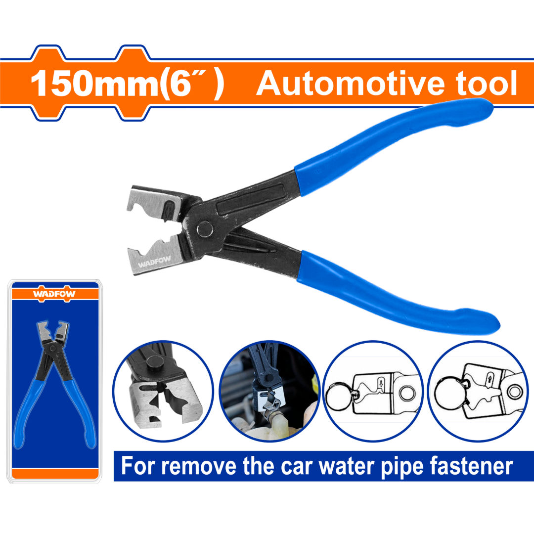 WADFOW Clic-R Collar Plier for Reusable Hose Clips (OIC & OIC-R), Carbon Steel with Electrophoresis Finish