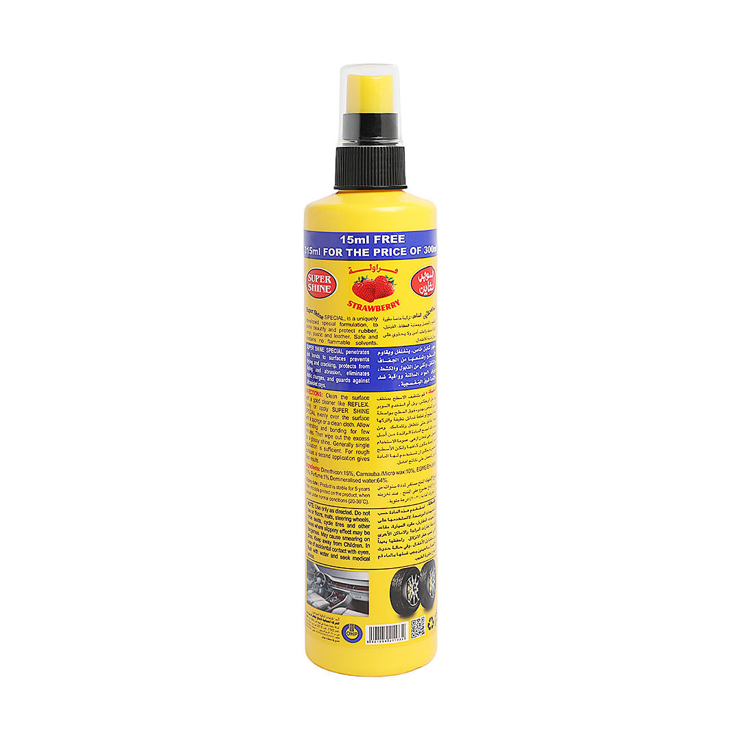 Super Shine Dashboard & Tyre Polish 315ml, Strawberry