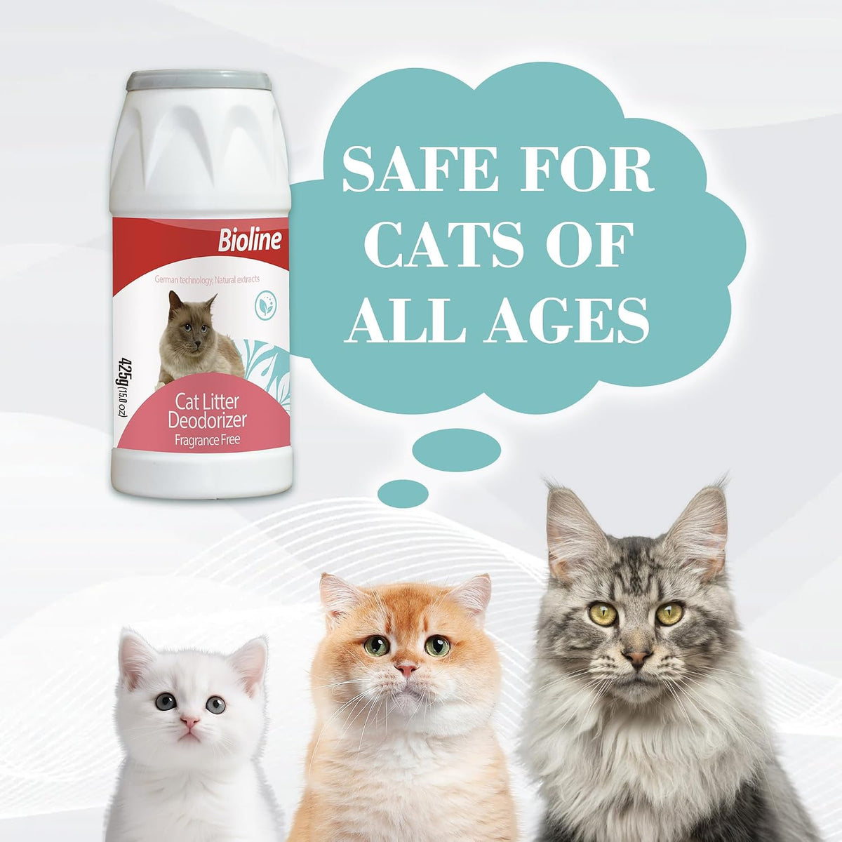 Bioline Cat Litter Deodorizer, 425gm