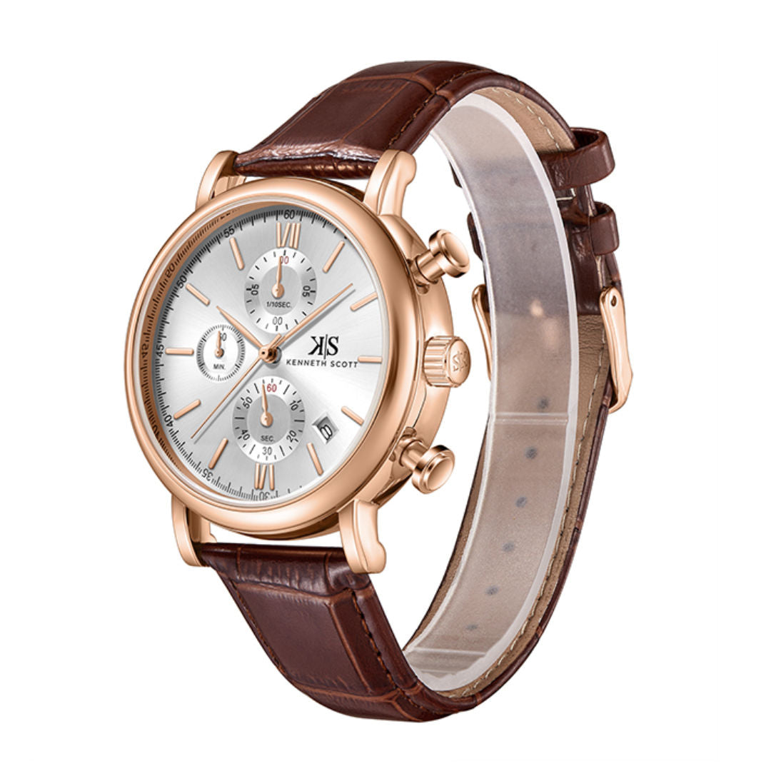 Kenneth Scott Men's Chrono And Multi Function Watch, K23151 Series