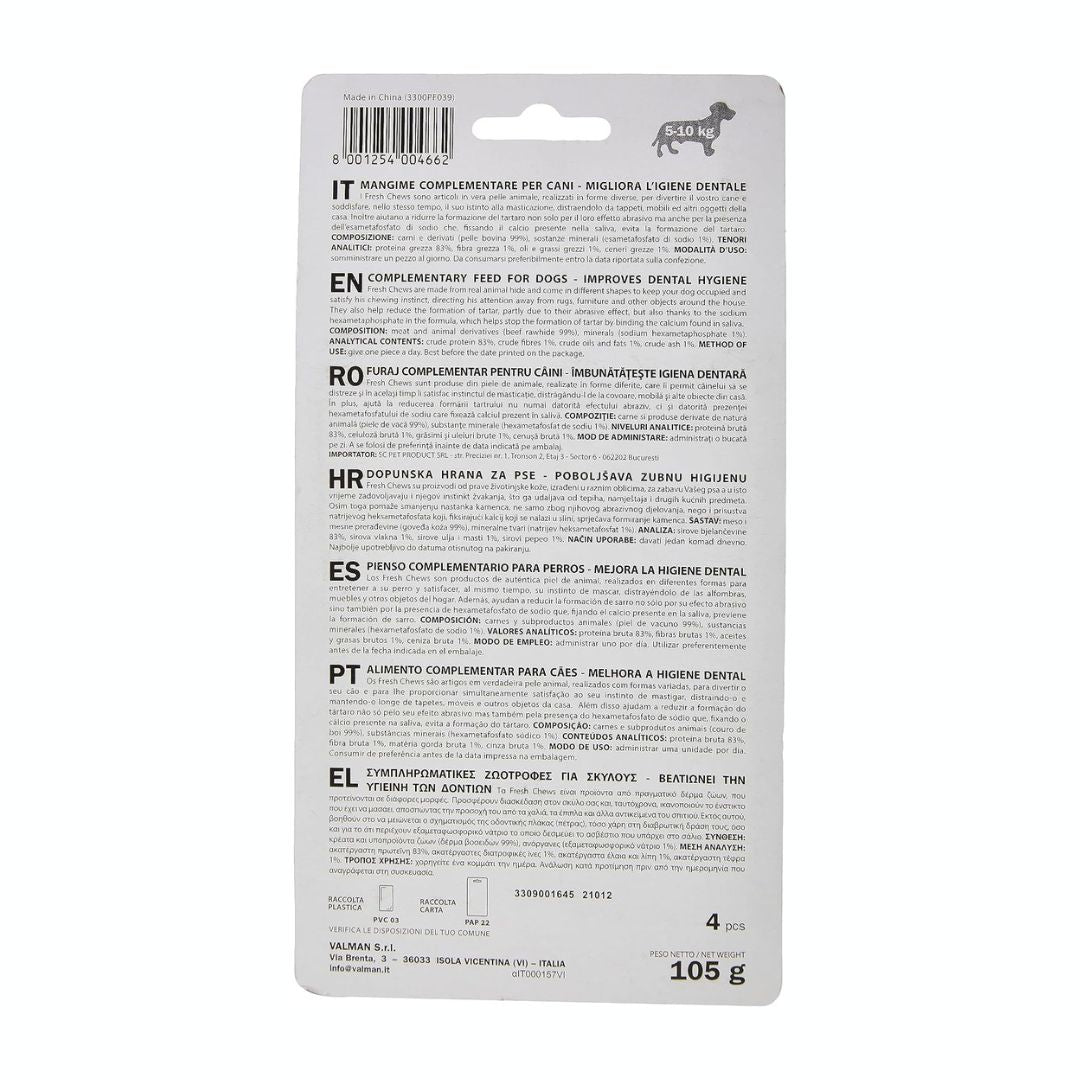 Padovan Fresh Chews, 4 Pieces, 105g, Size 8cm