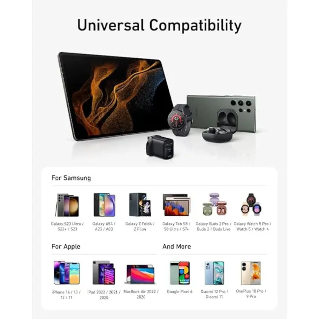 Anker 313 USB-C Fast Charger 45W, Power Delivery, Single-Port Compact Adapter, Black