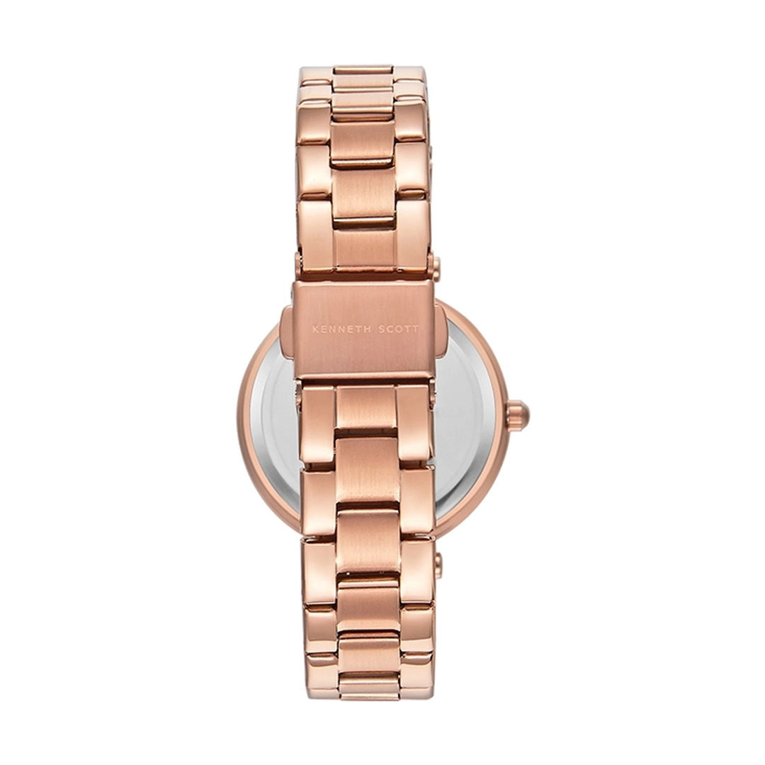 KENNETH SCOTT Women's Pink Dial Analog Watch, K23539-RBKP Series