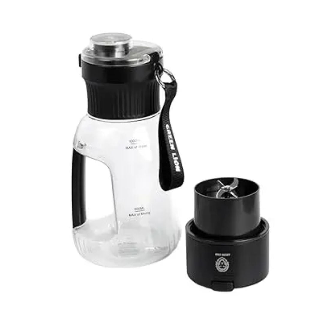 Green Lion Mega Portable Blender 1L, High-Capacity Personal Blender, Black