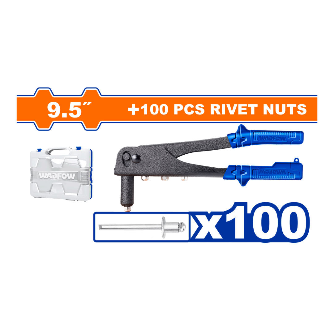 WADFOW 101-Pieces Hand Riveter & Rivets Kit